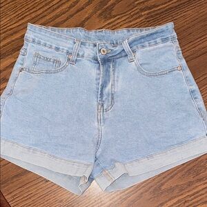 Light Blue Denim Women's Shorts